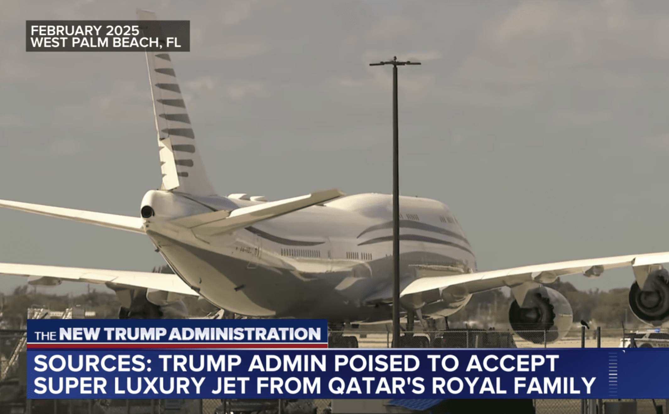Qatar Gifts Trump a Jumbo Jet