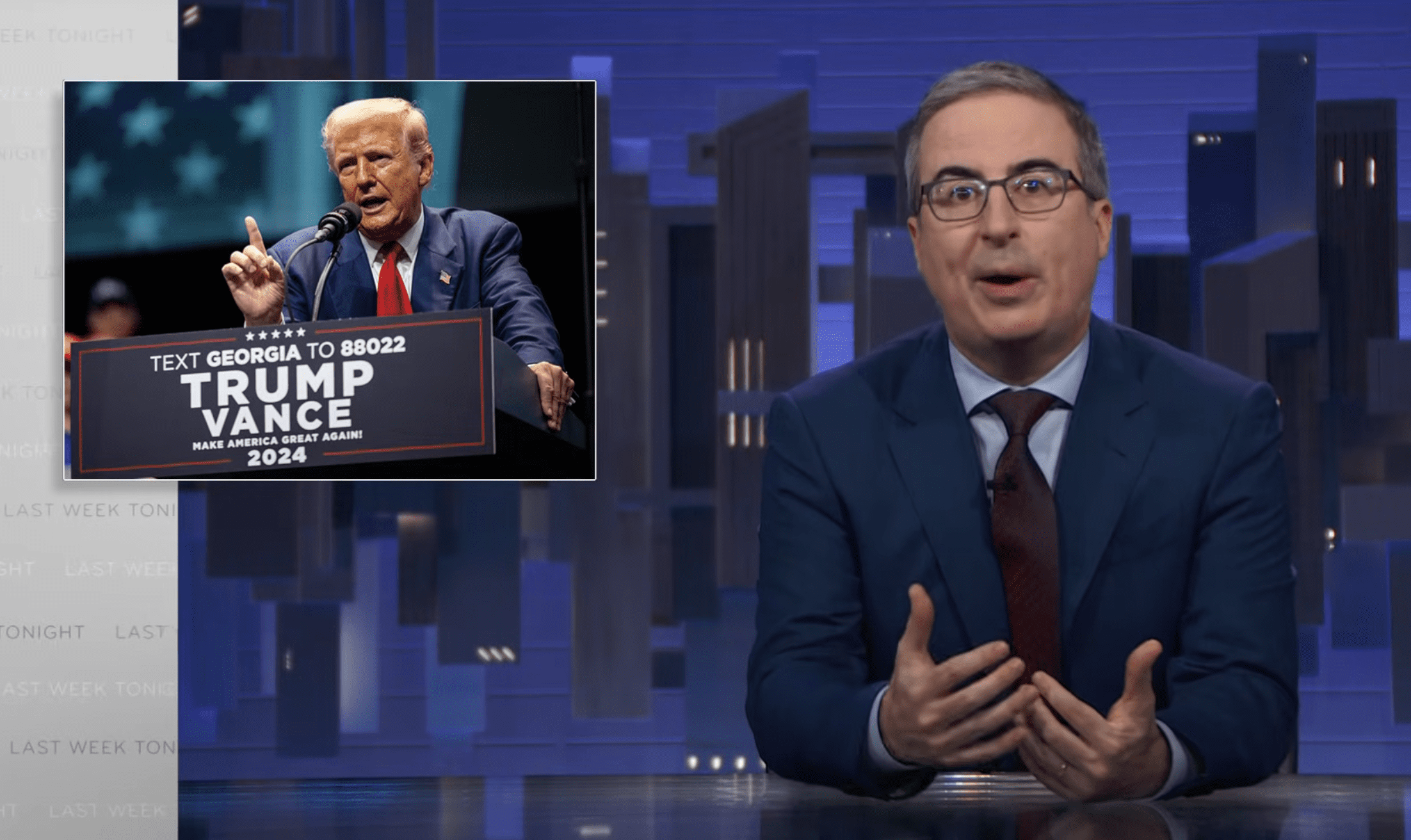 John Oliver and Trump