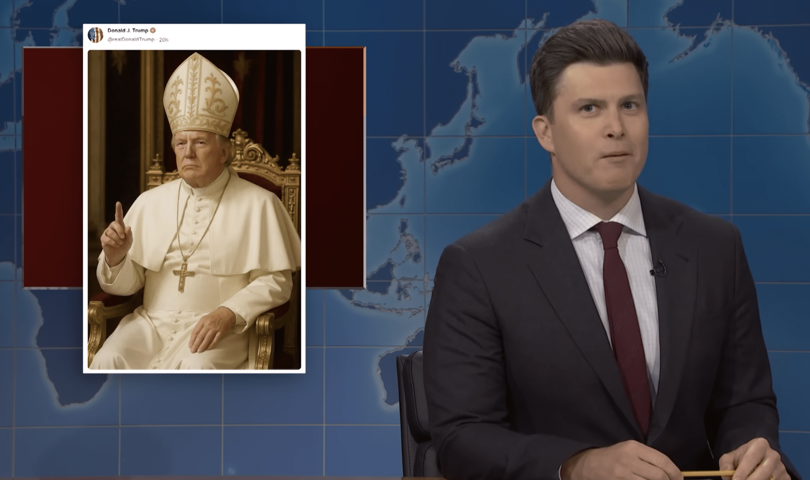 Trump As Pope On SNL