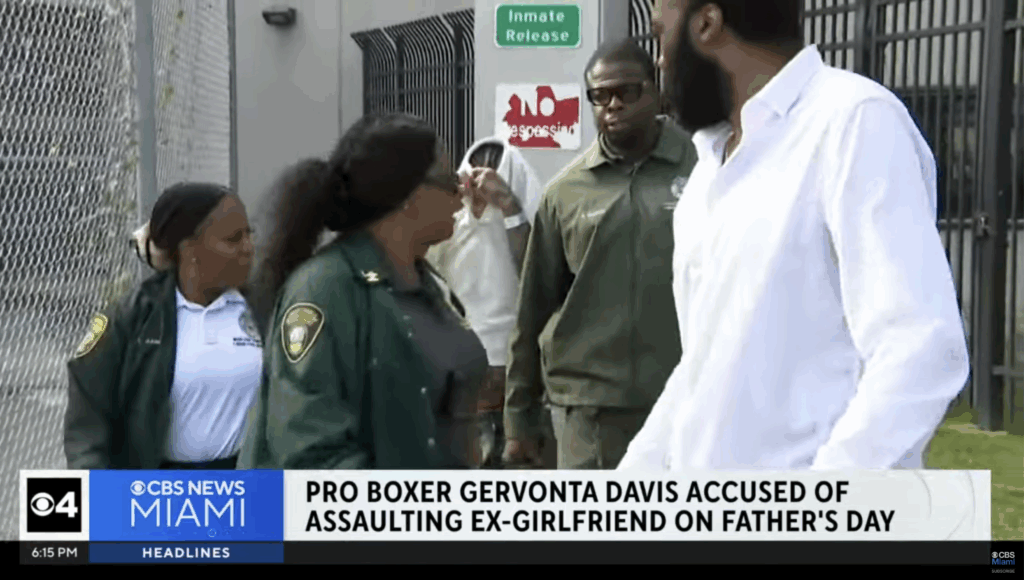 Gervonta Davis being arrested