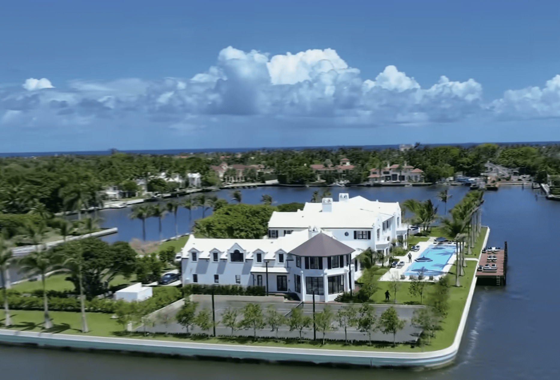 West Palm Beach Private Island Mansion