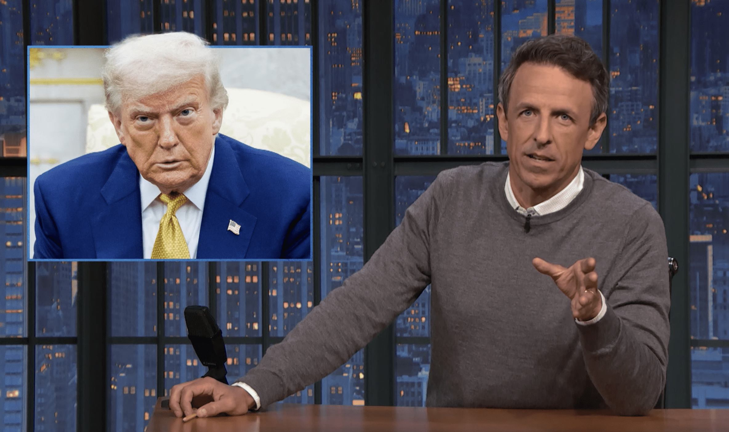 Trump and Seth Meyers