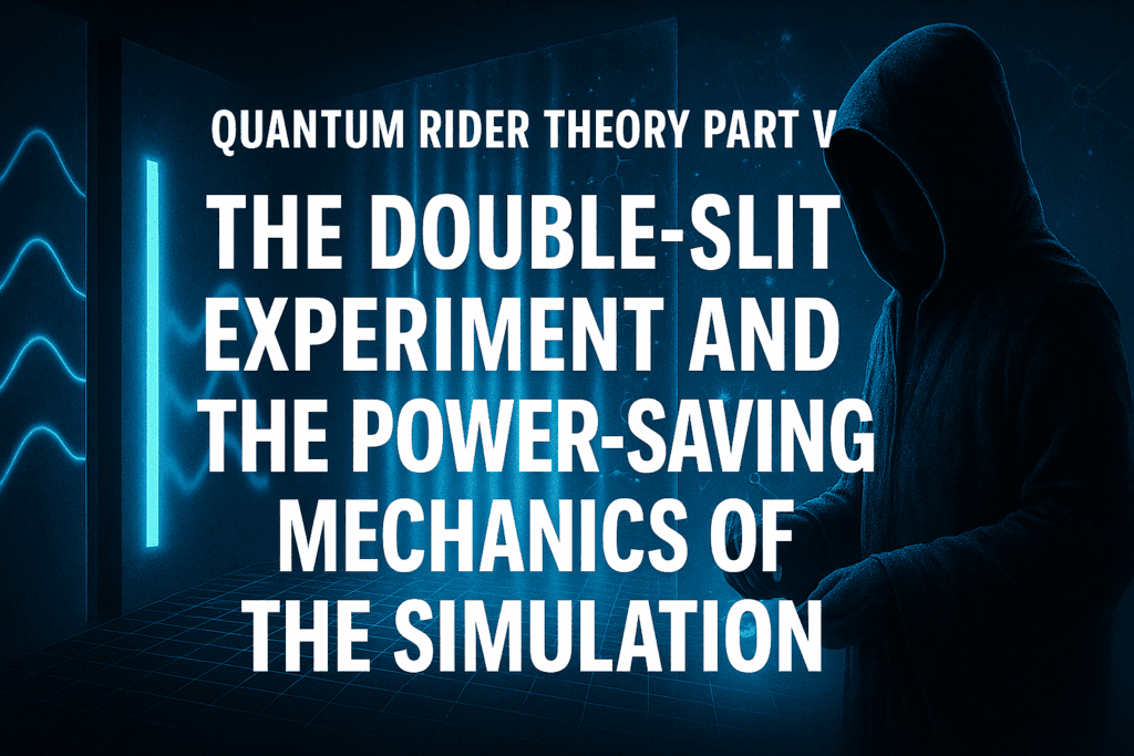 Double Slit Experiment is Proof of simulation Theory.
