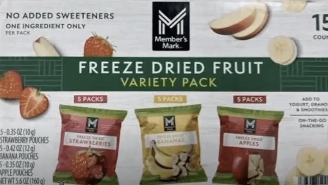 Sam's Club Recalls Freeze-Dried Fruit
