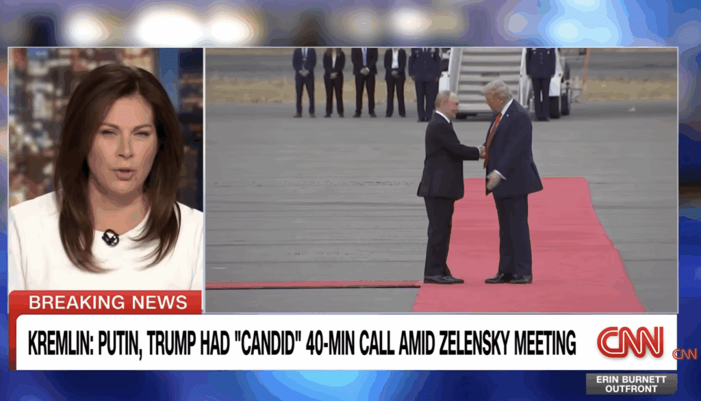 Trump and Putin on the red carpet