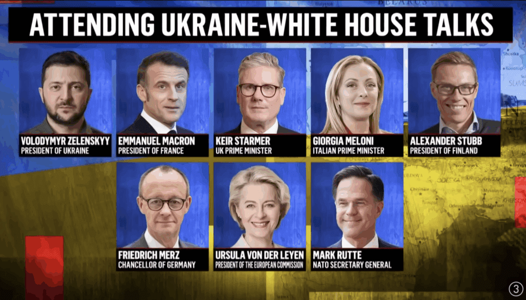 Zelenskyy brings Europe's top leaders with him to meet Trump