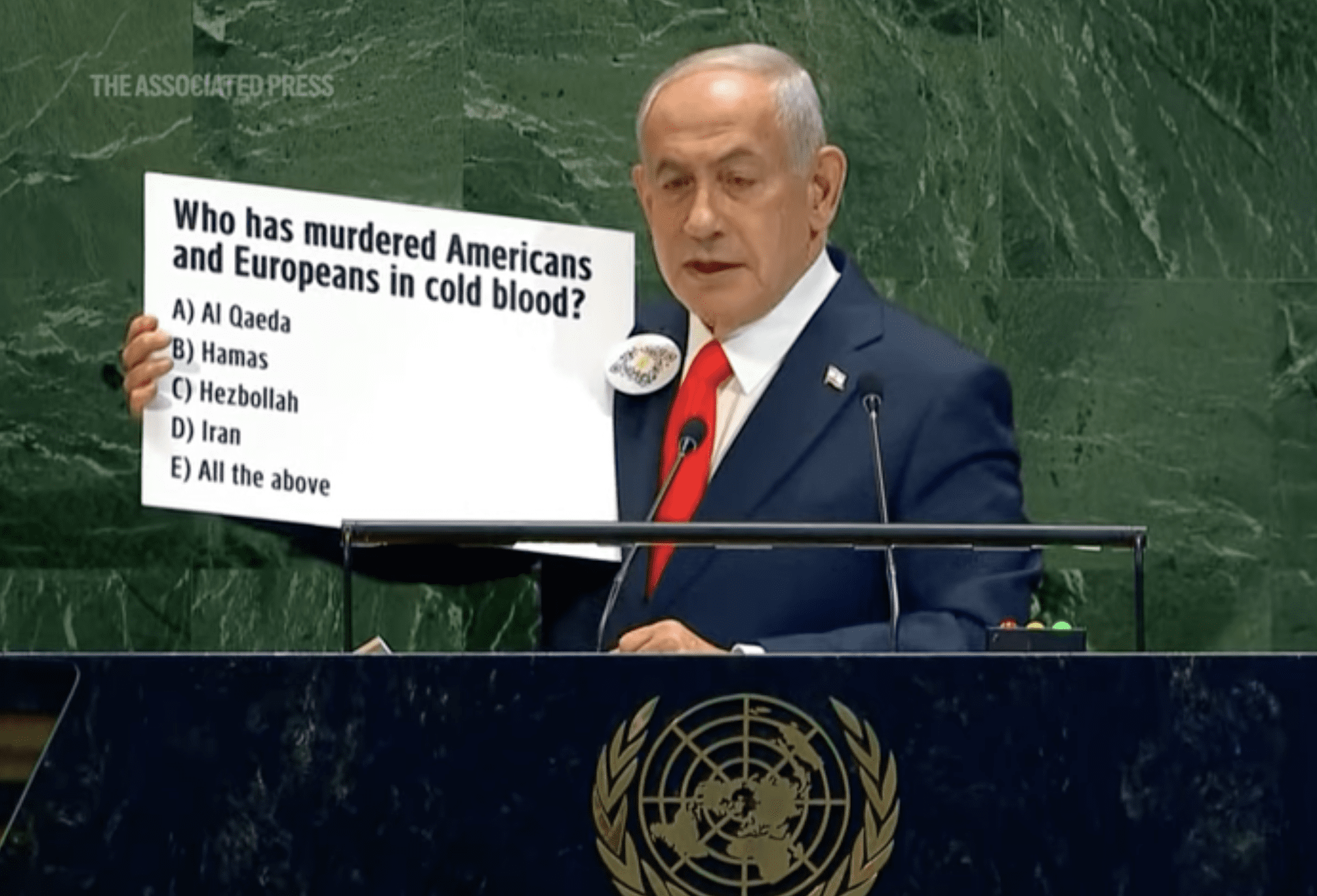 Netanyahu pop quiz