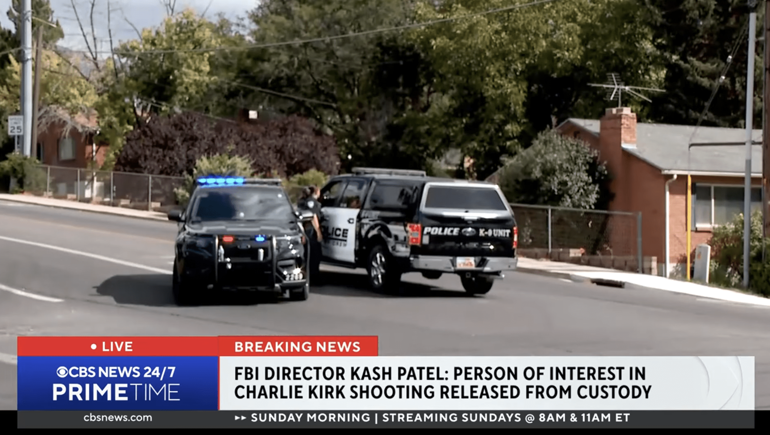 Charlie Kirk shoo