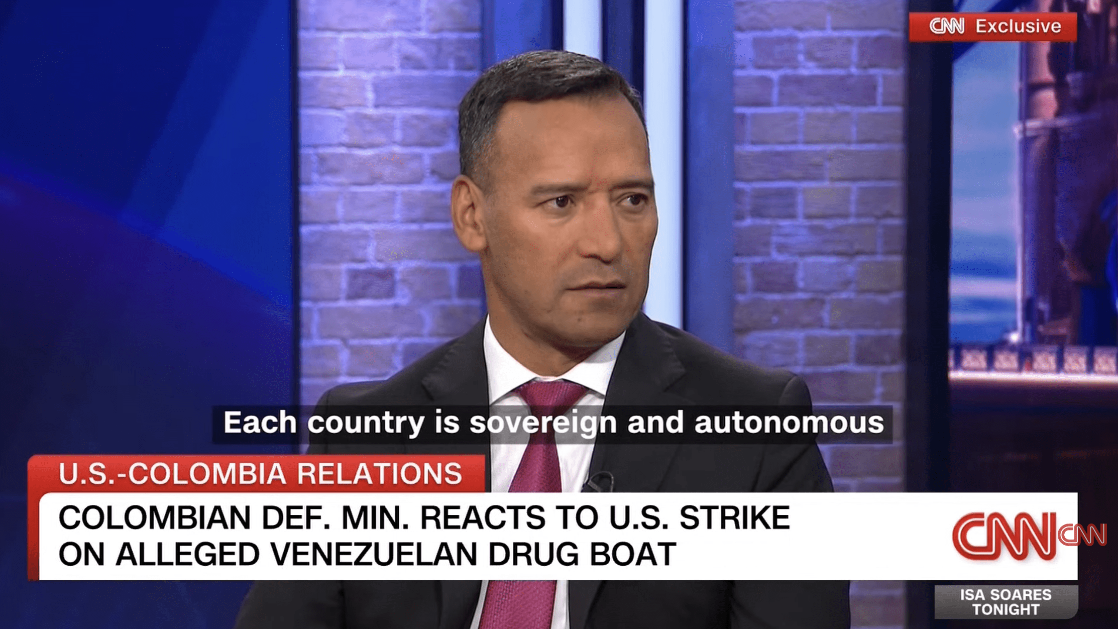 Colombian defense minister