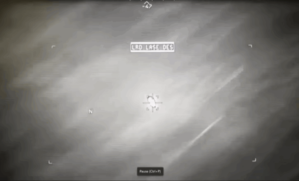 UFO hit with hellfire missile