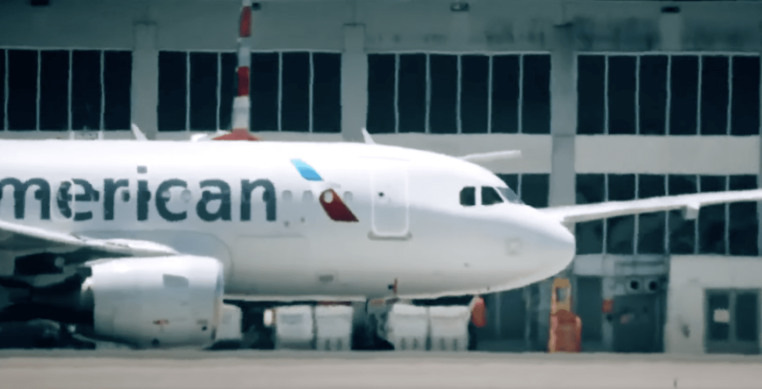 American Airlines Plane Hits Brakes