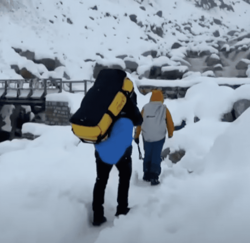 Storm Traps Hikers on Mt. Everest
