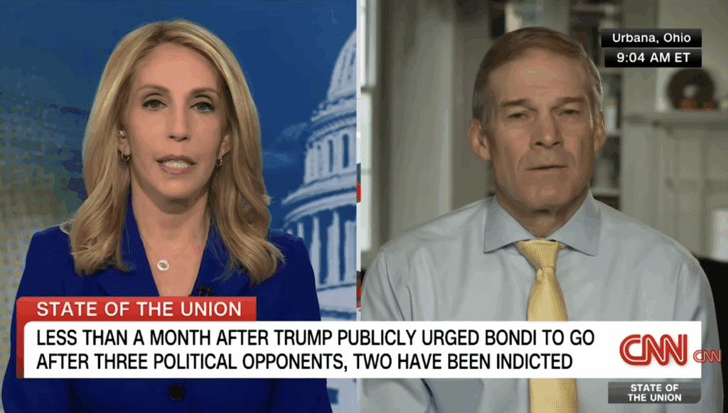 Bash presses Rep. Jordan on indictments: ‘So this is retribution then’