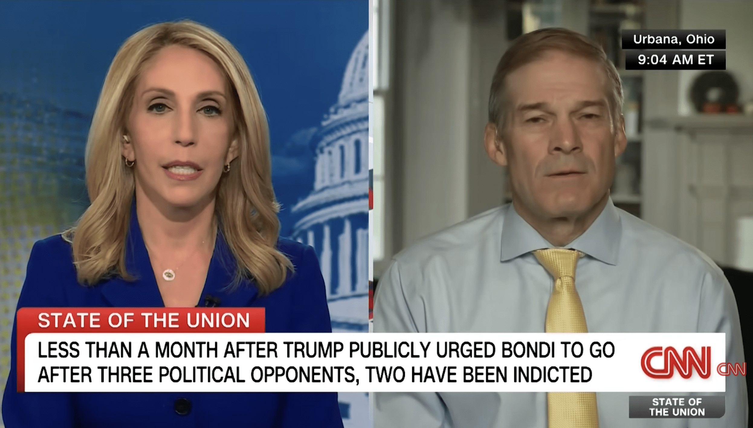 Bash presses Rep. Jordan on indictments: ‘So this is retribution then’