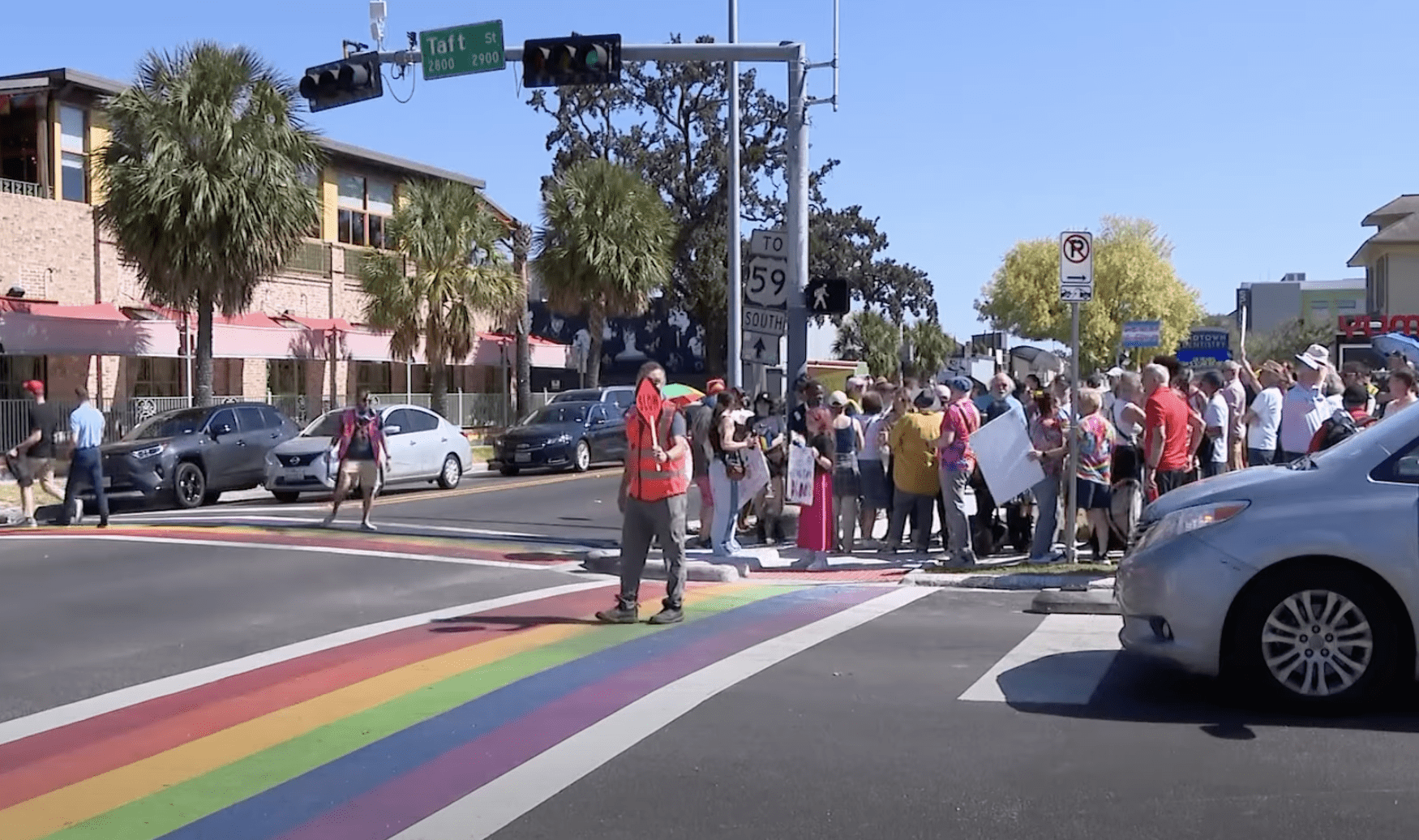 Rainbow Sidewalks Dallas and Houston