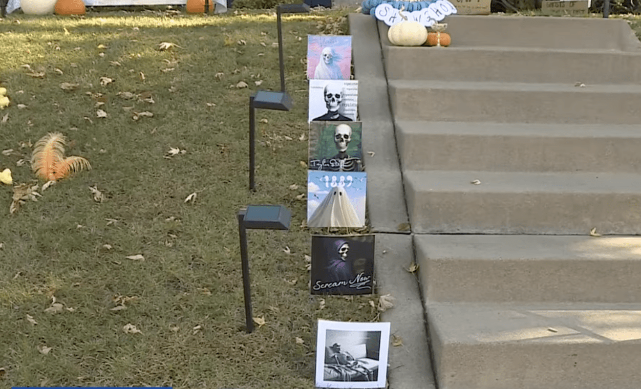 Taylor Swift-themed Halloween decorations