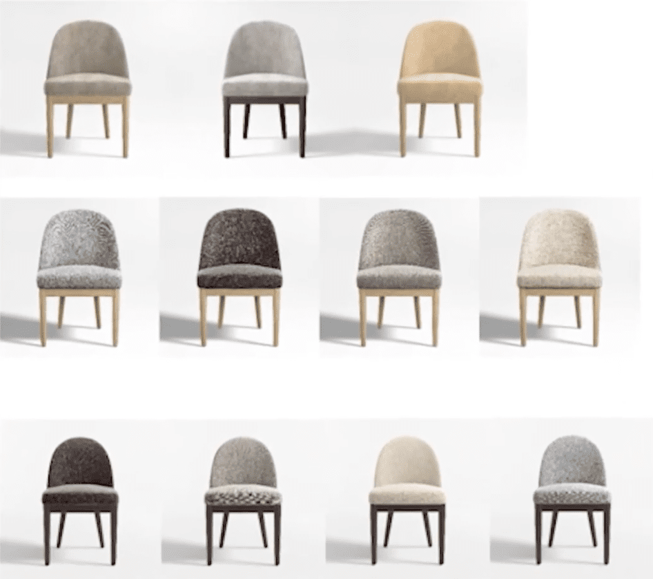 Crate & Barrel chairs