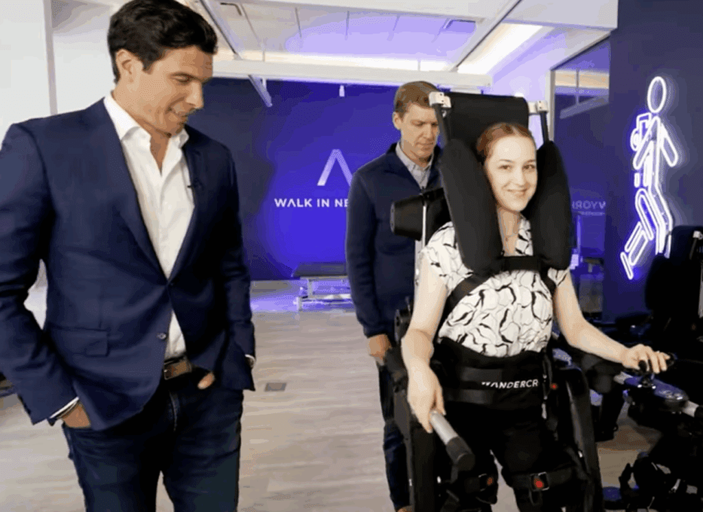 Paralyzed woman walks again