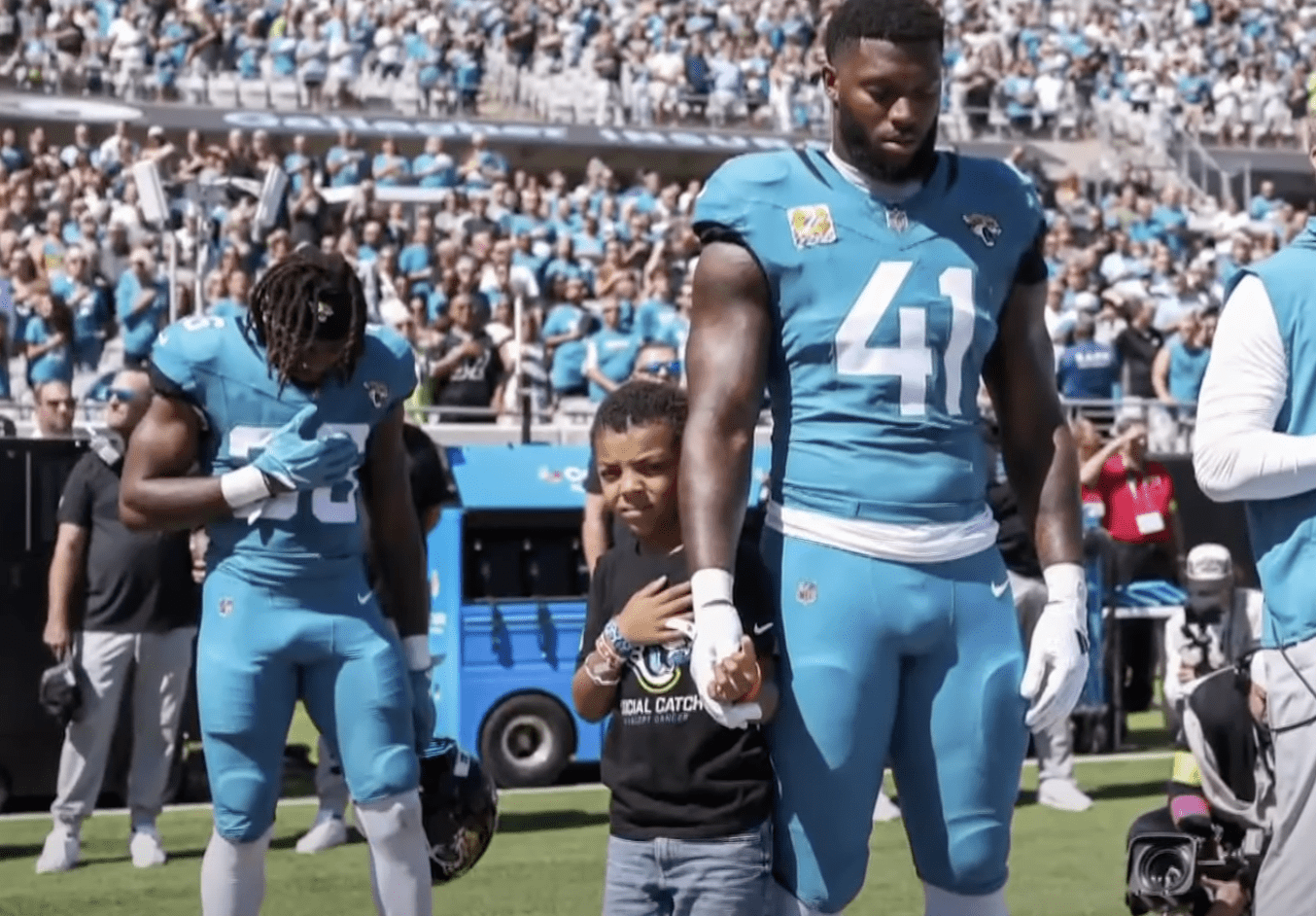 NFL team makes player's son an honorary captain