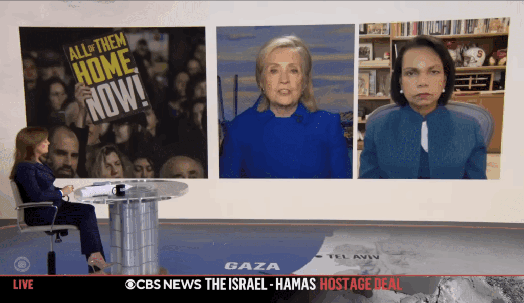Condoleezza Rice, Hillary Clinton discuss Gaza peace deal