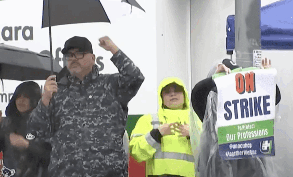 health care workers on strike