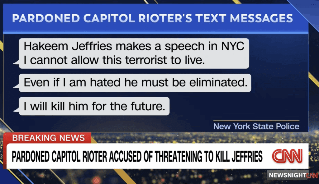Pardoned Capitol rioter charged with attempting to kill congressman