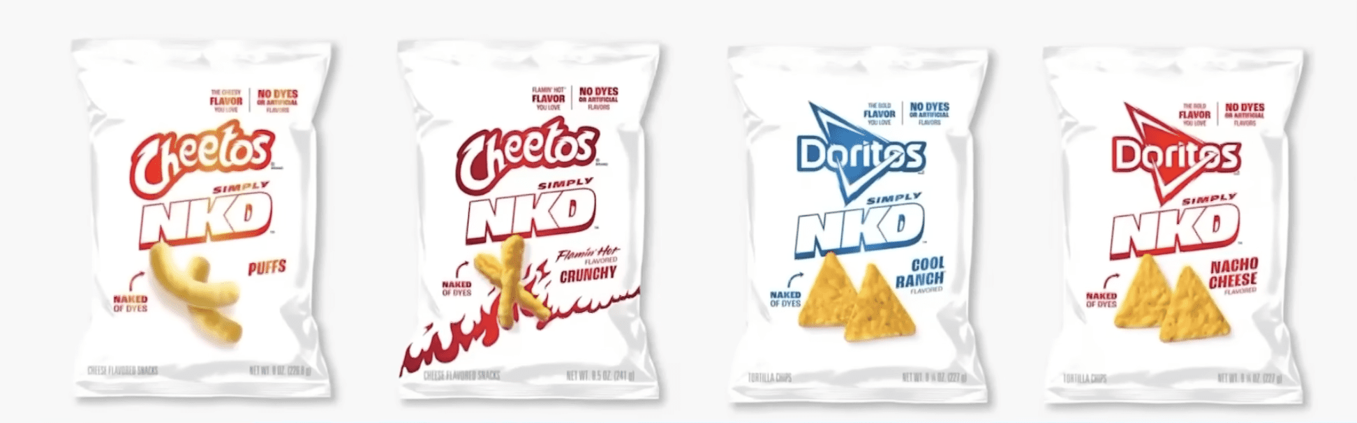 Doritos and Cheetos go 'naked'