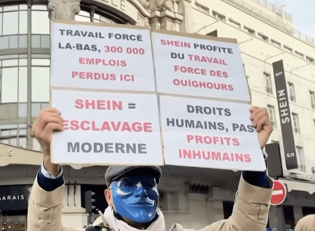 Shein Paris Protestors