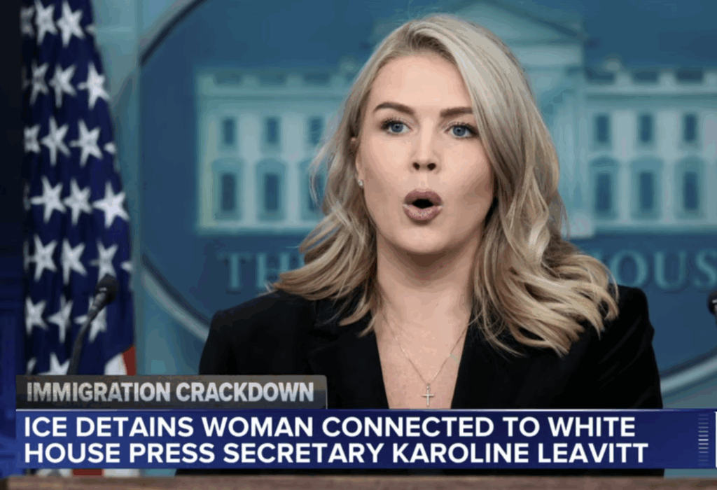 White House press secretary Karoline Leavitt