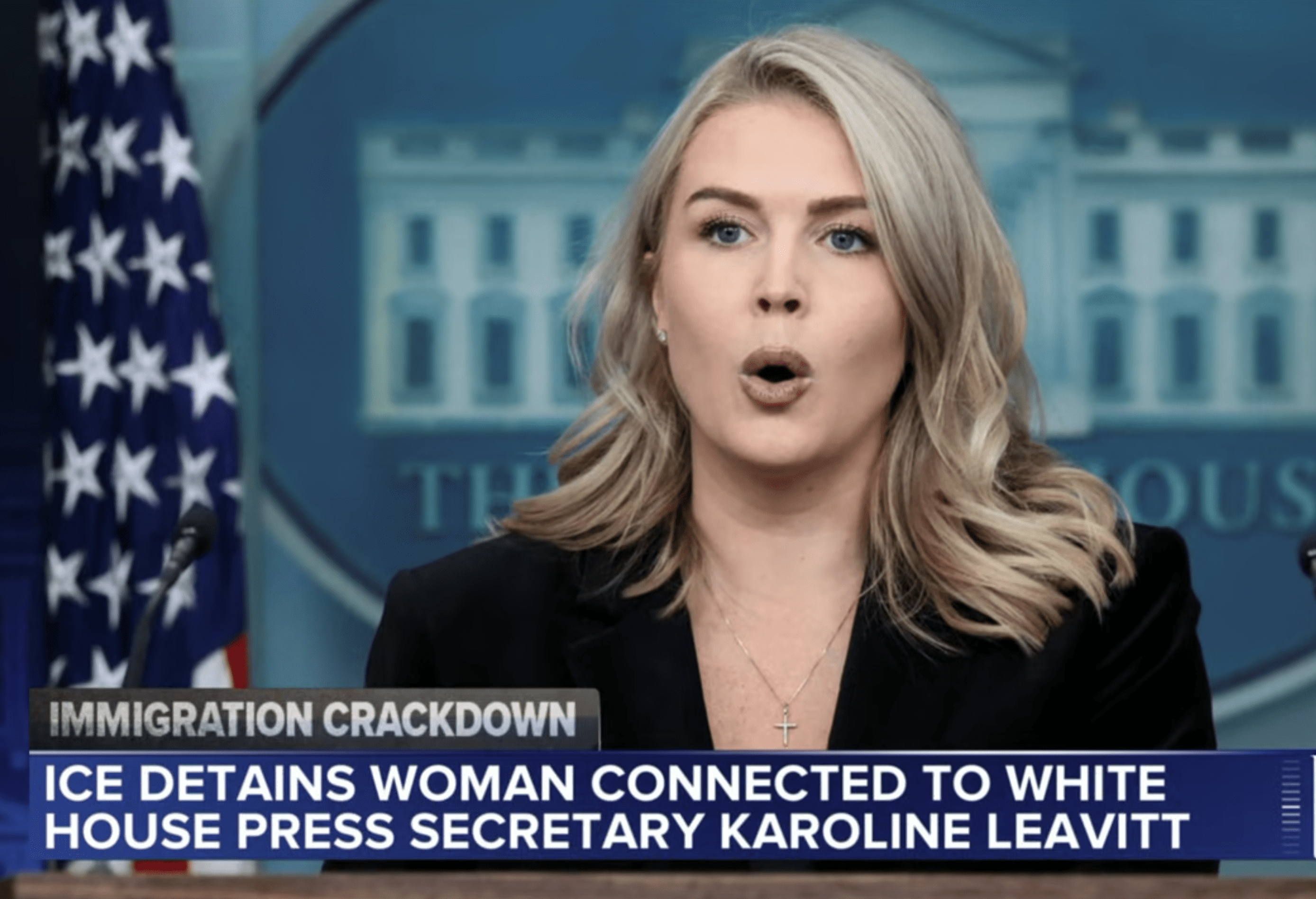 White House press secretary Karoline Leavitt