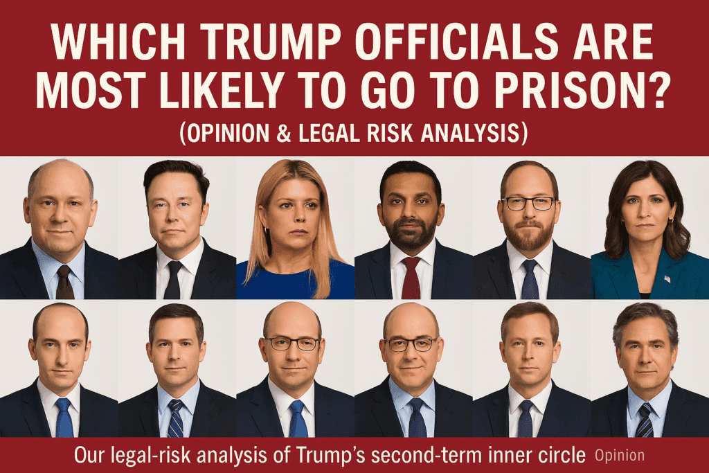 Which Trump Officials Are Most Likely to go to Prison?