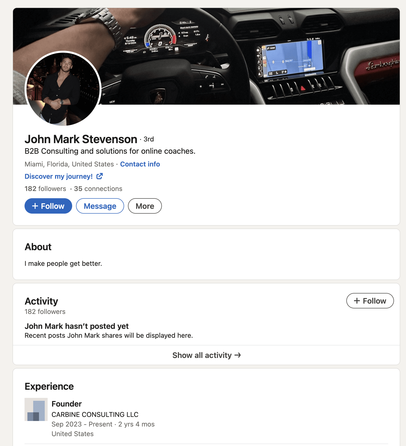 John Mark Stevenson Fake Company on Linked In John Mark Stevenson Fake Company on Linked In
