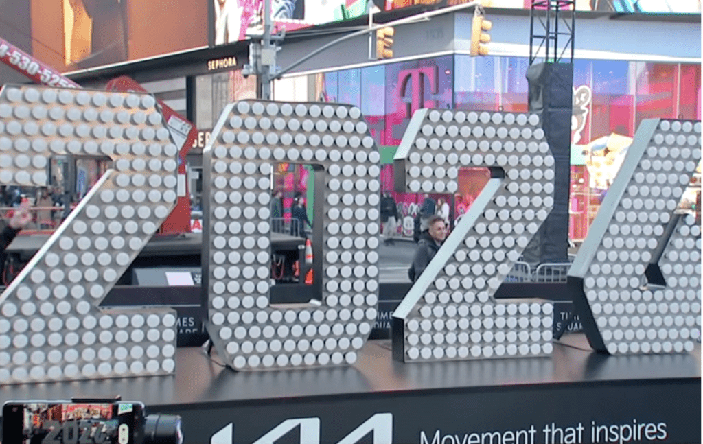 New Year's Eve numerals