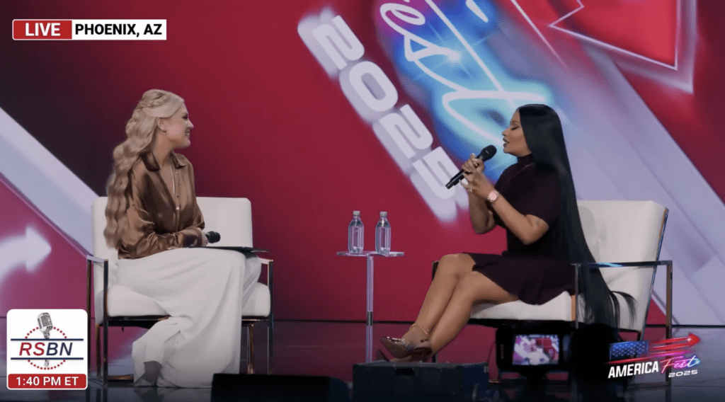 Erika Kirk and Nicki Minaj