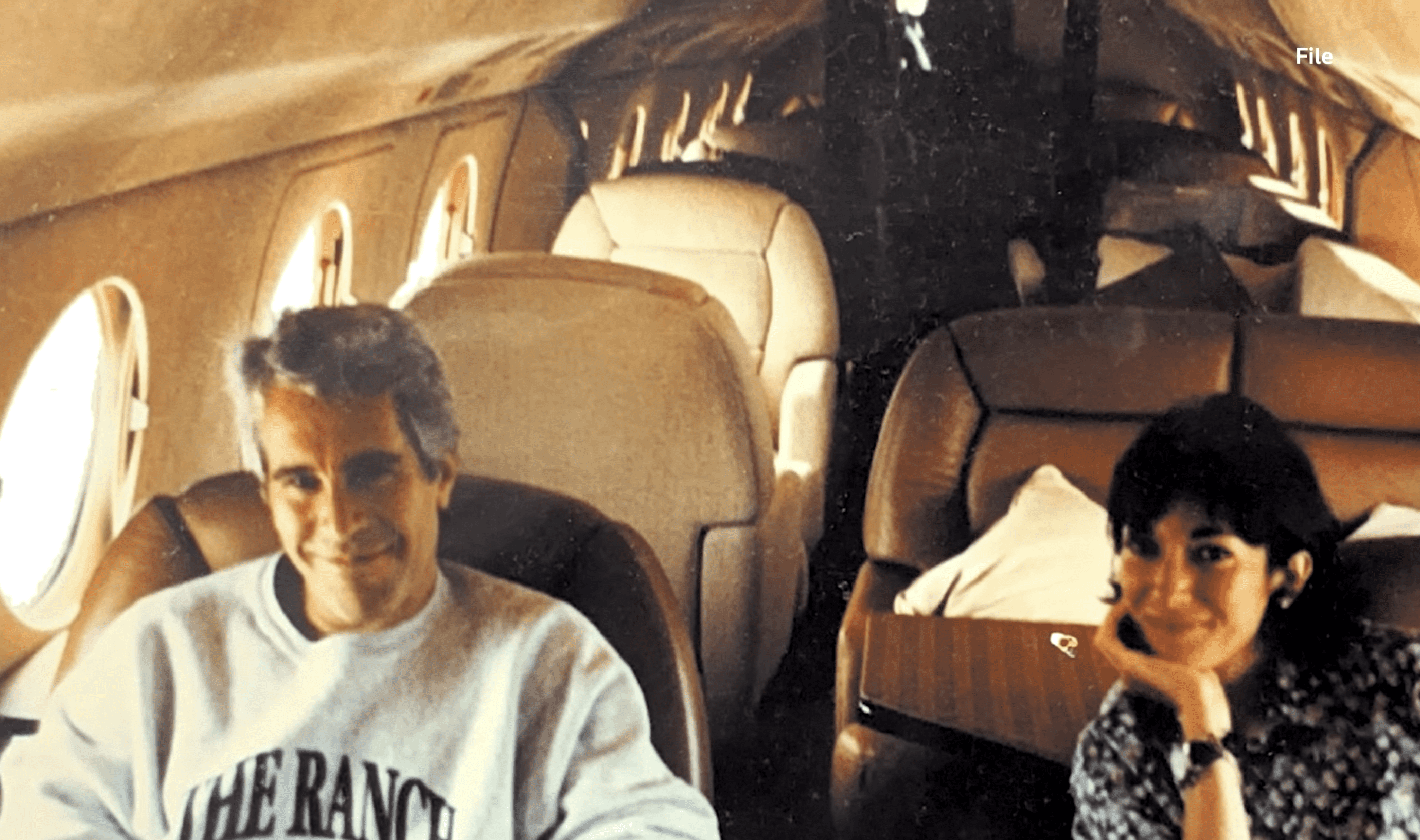 Epstein on his plane