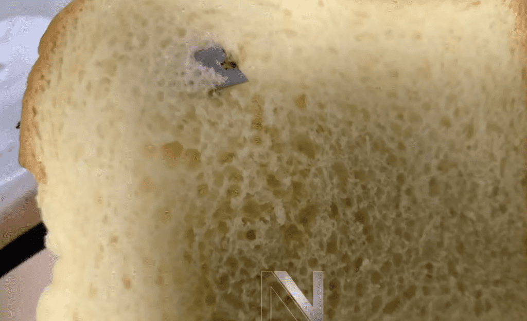 razor blades found in bread