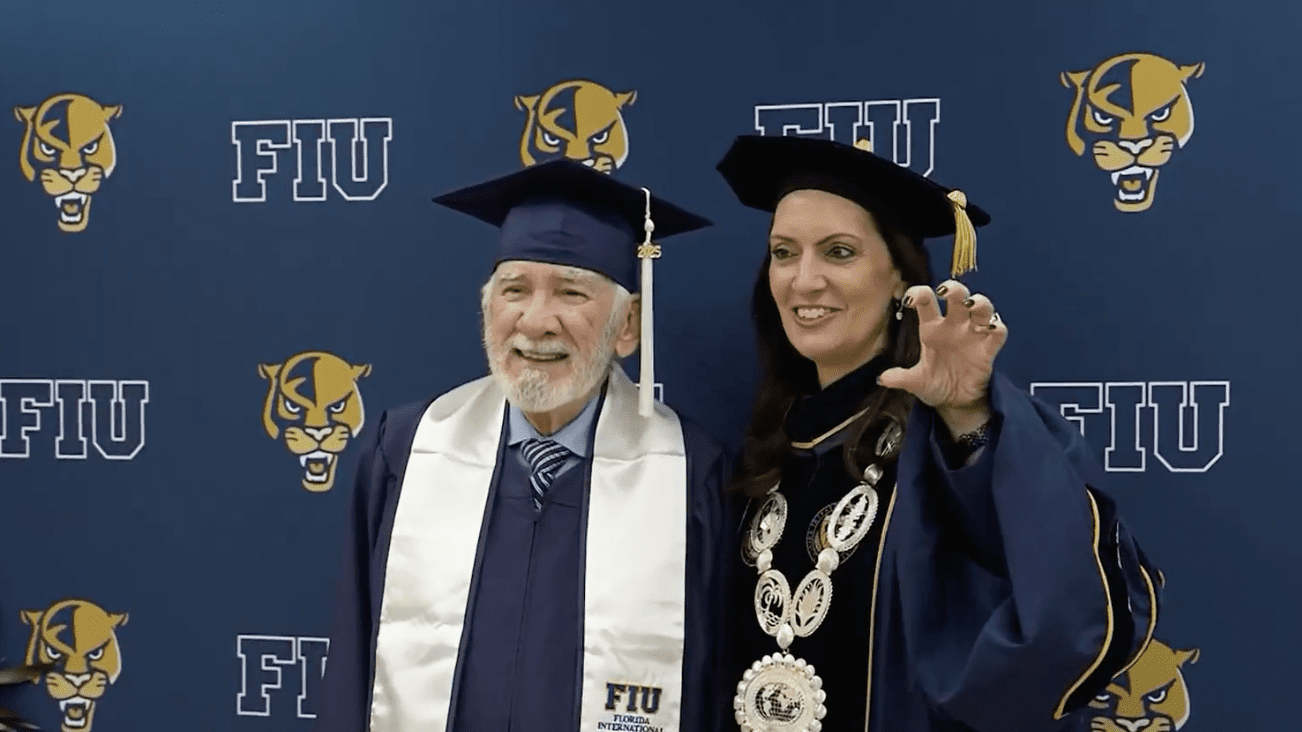 85-year-old graduates from Florida International University