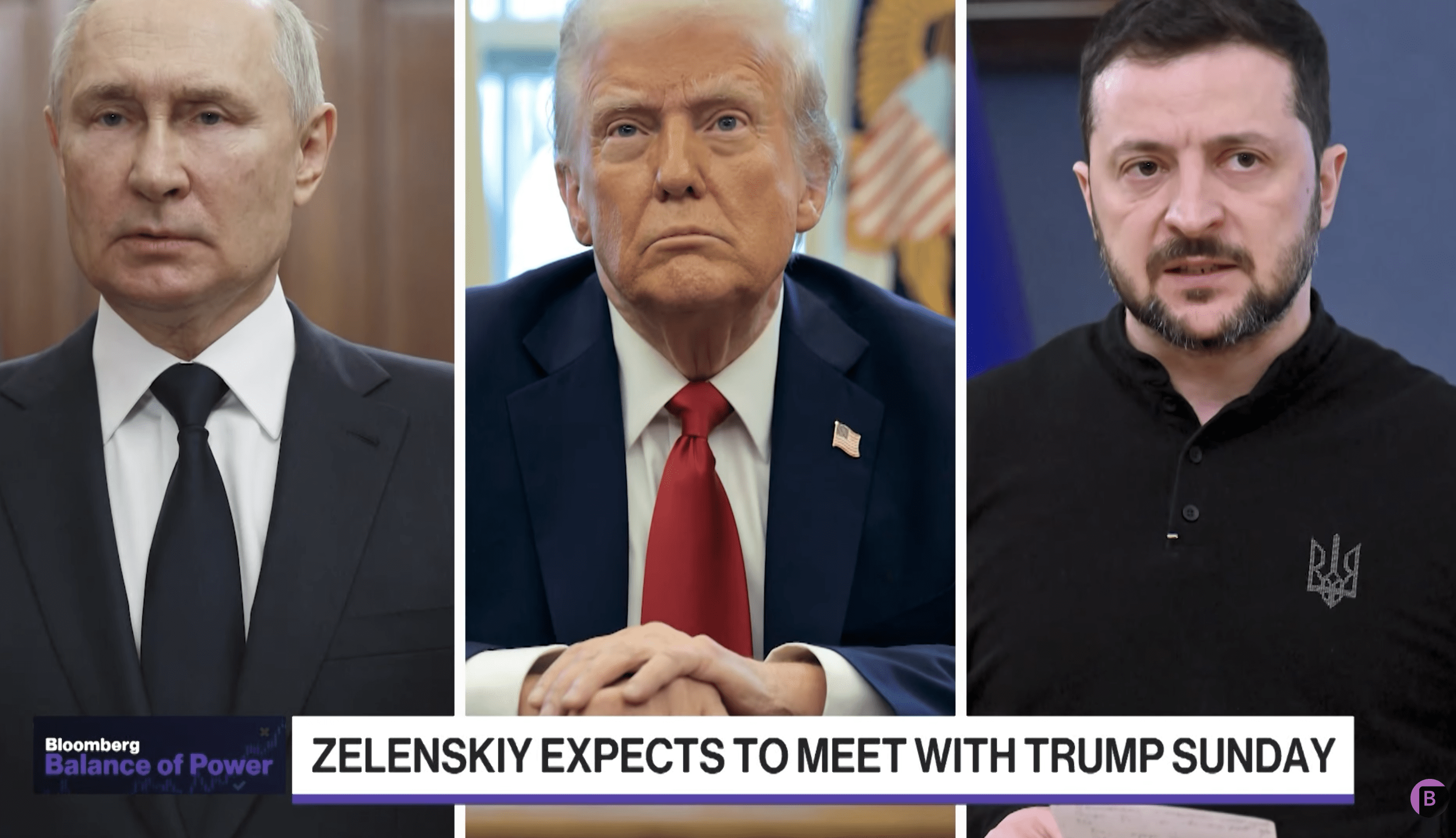Zelesnkiy, Putin , Trump
