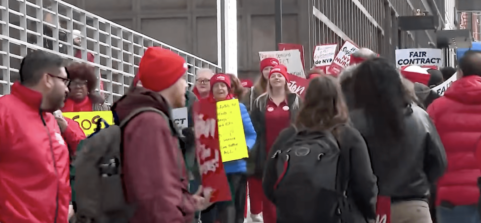 Nurses in 3 Hospital Systems in New York Go On Strike