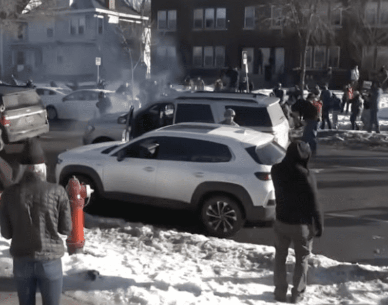 Rioters hurl fireworks at ICE agents in Minneapolis