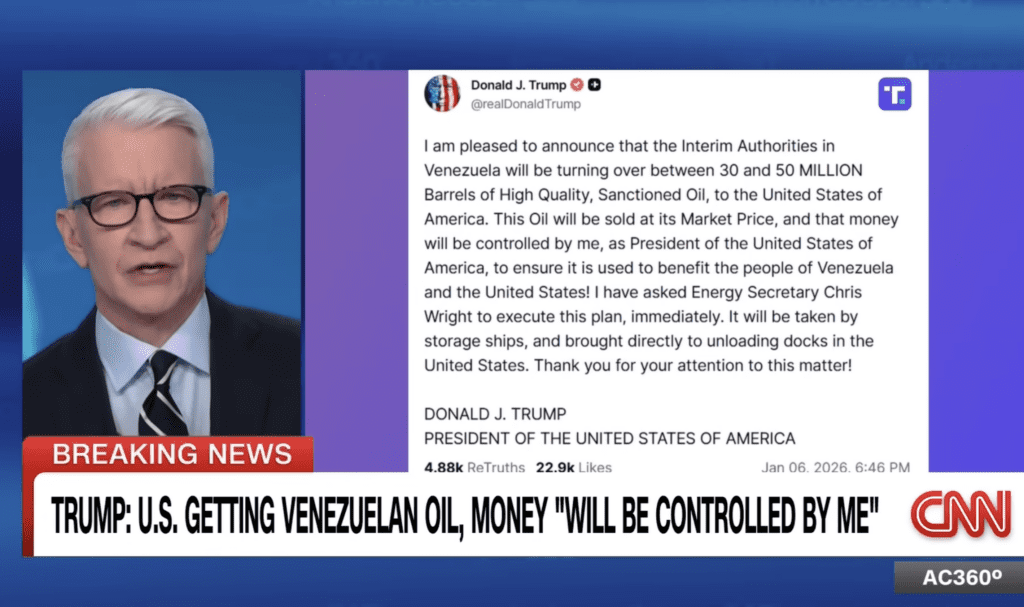 Trump Demand 50 Million Barrels of Oil