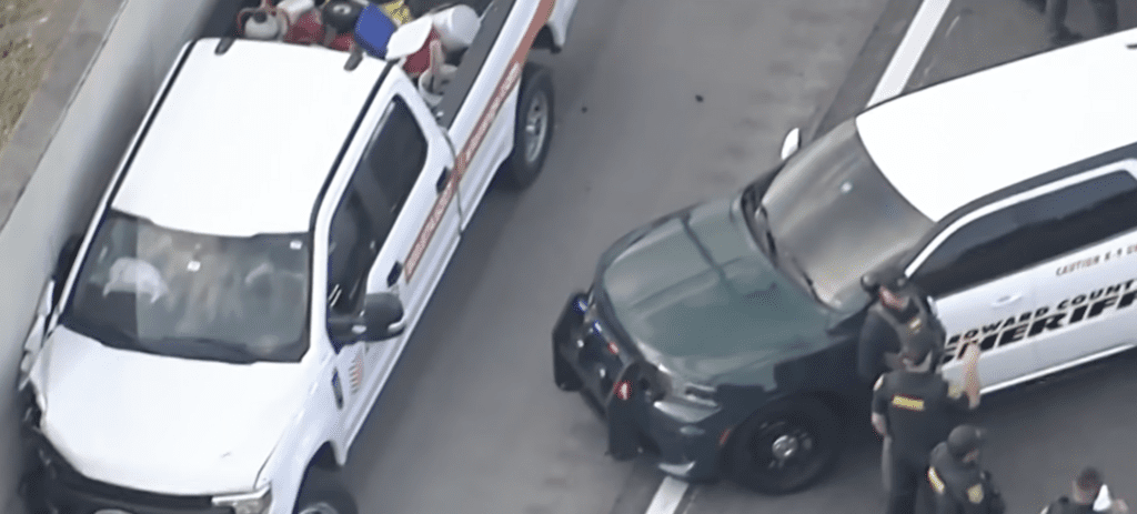 Car chase crash