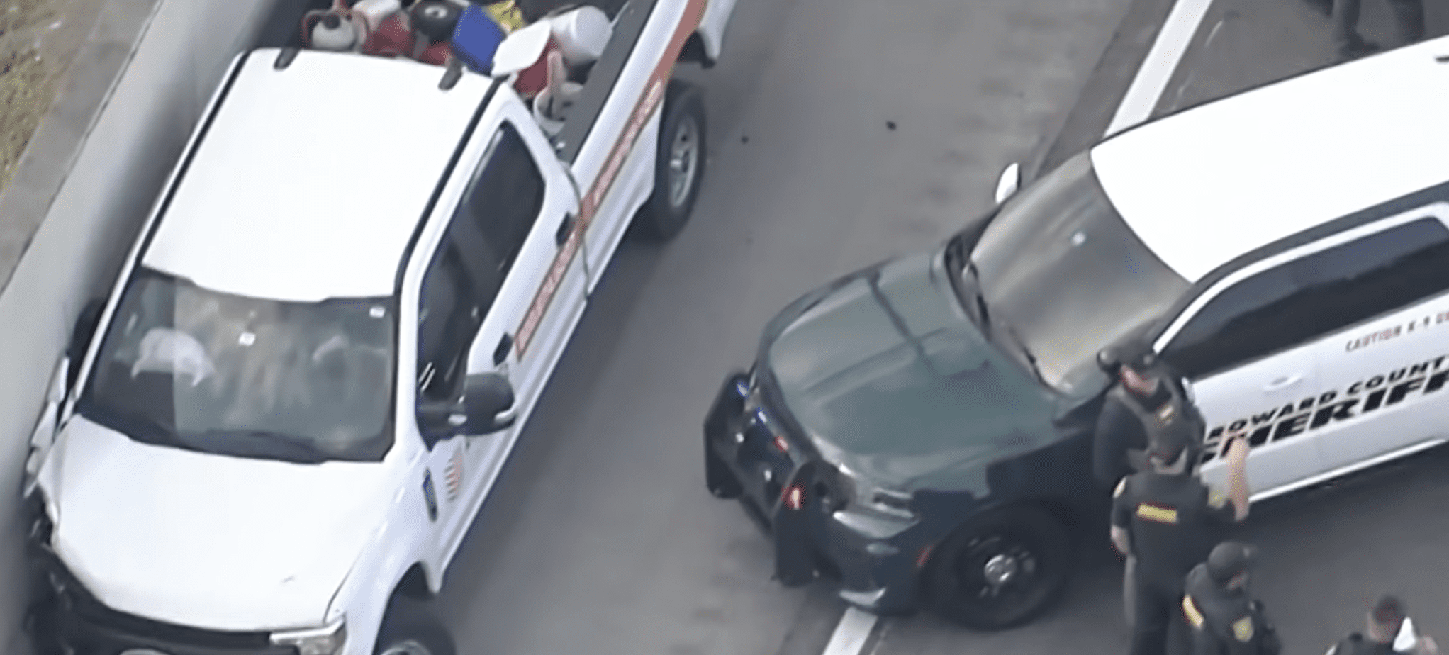 Car chase crash