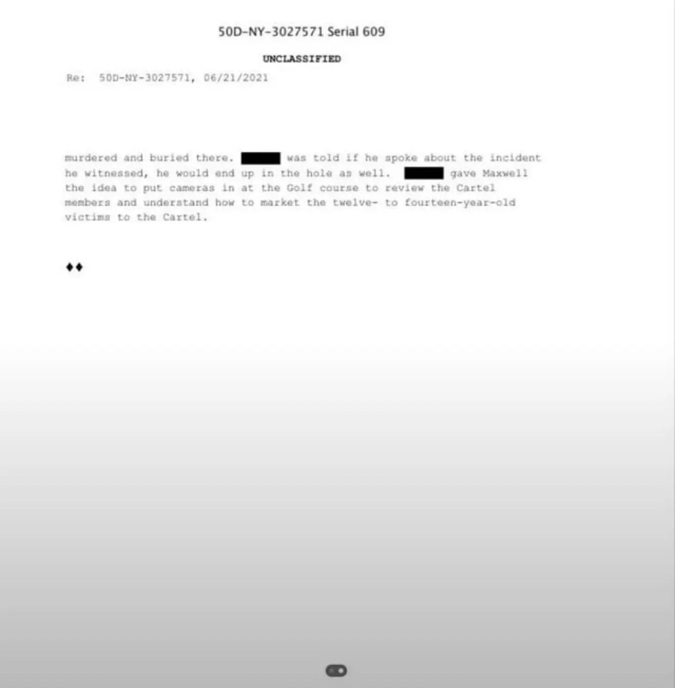 Epstein Files: FBI Files on Donald Trump Suggesting Murdered Girls Are Buried on Trump's Golf Courses Image 2
