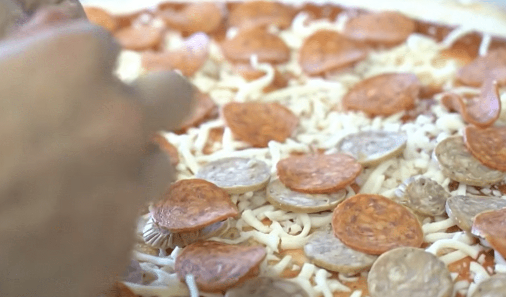 Iguana pizza in Florida