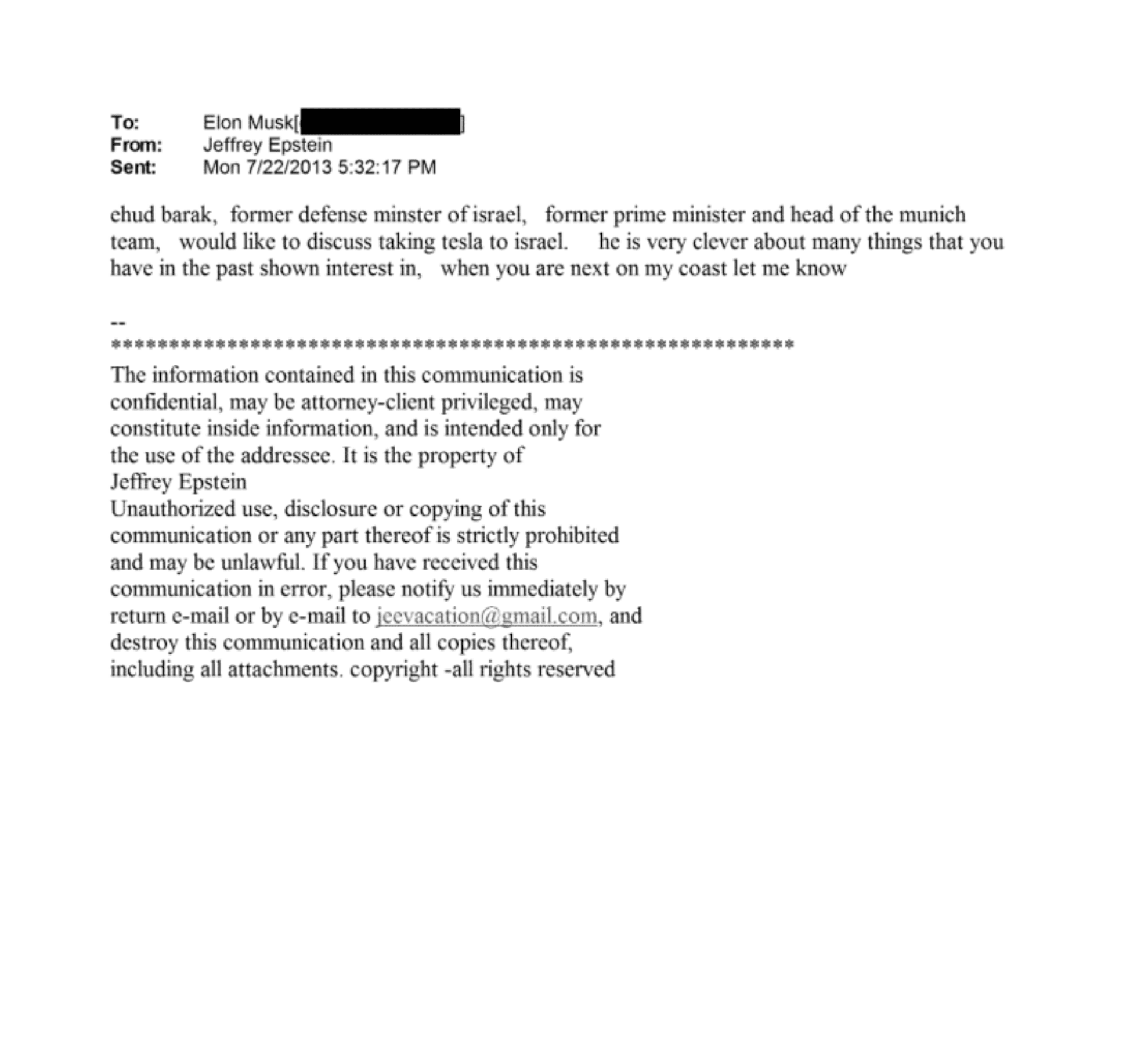 Israel Epstein files