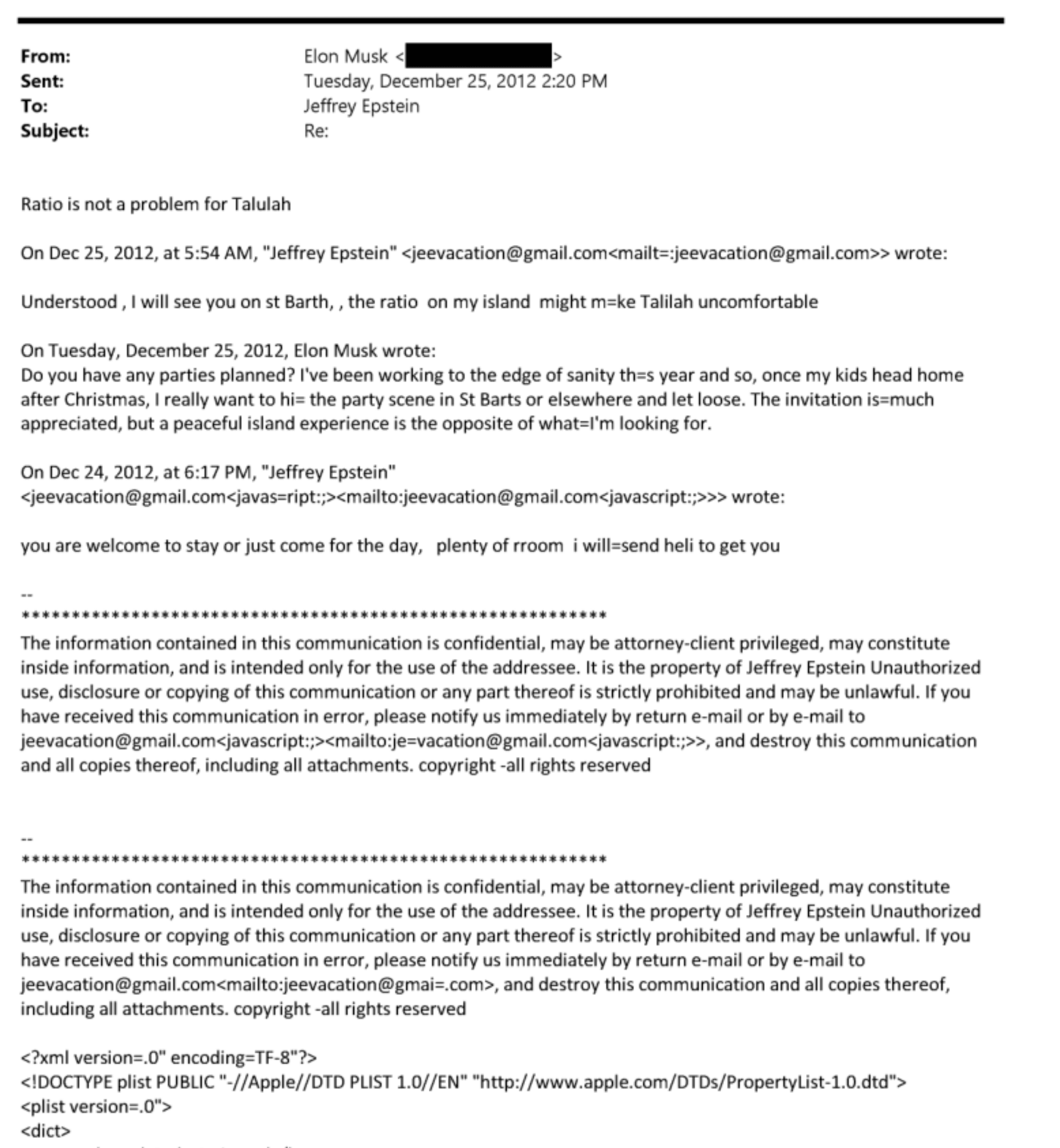Elon Musk and Jeffrey Epstein Emails Elon Musk and Jeffrey Epstein Emails
