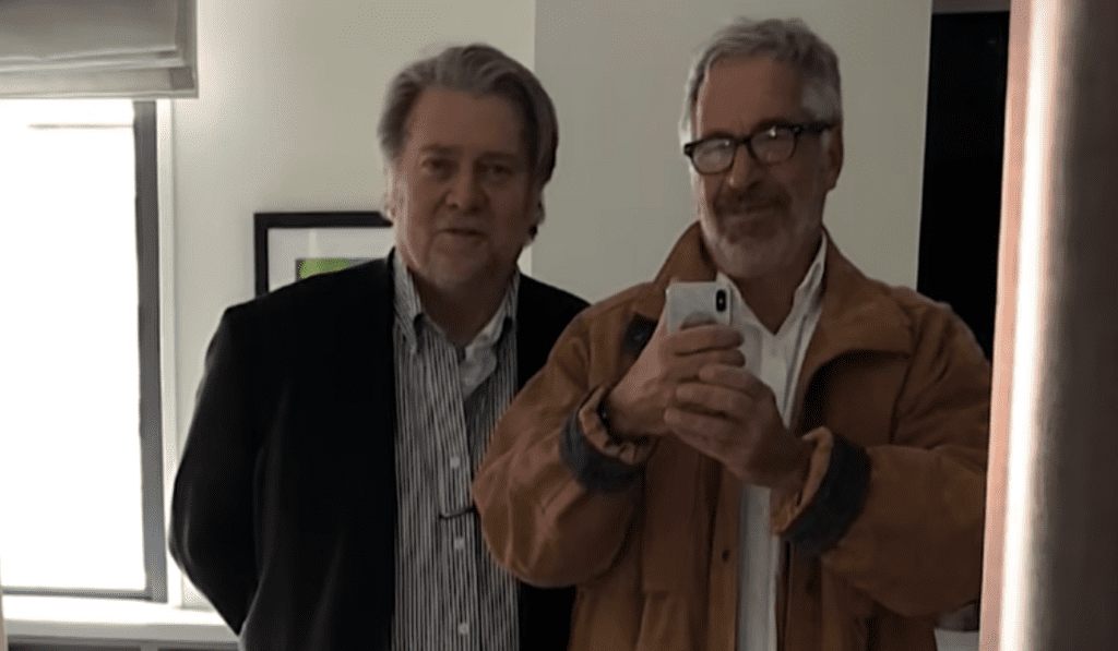 Steve Bannon and Jeffrey Epstein
