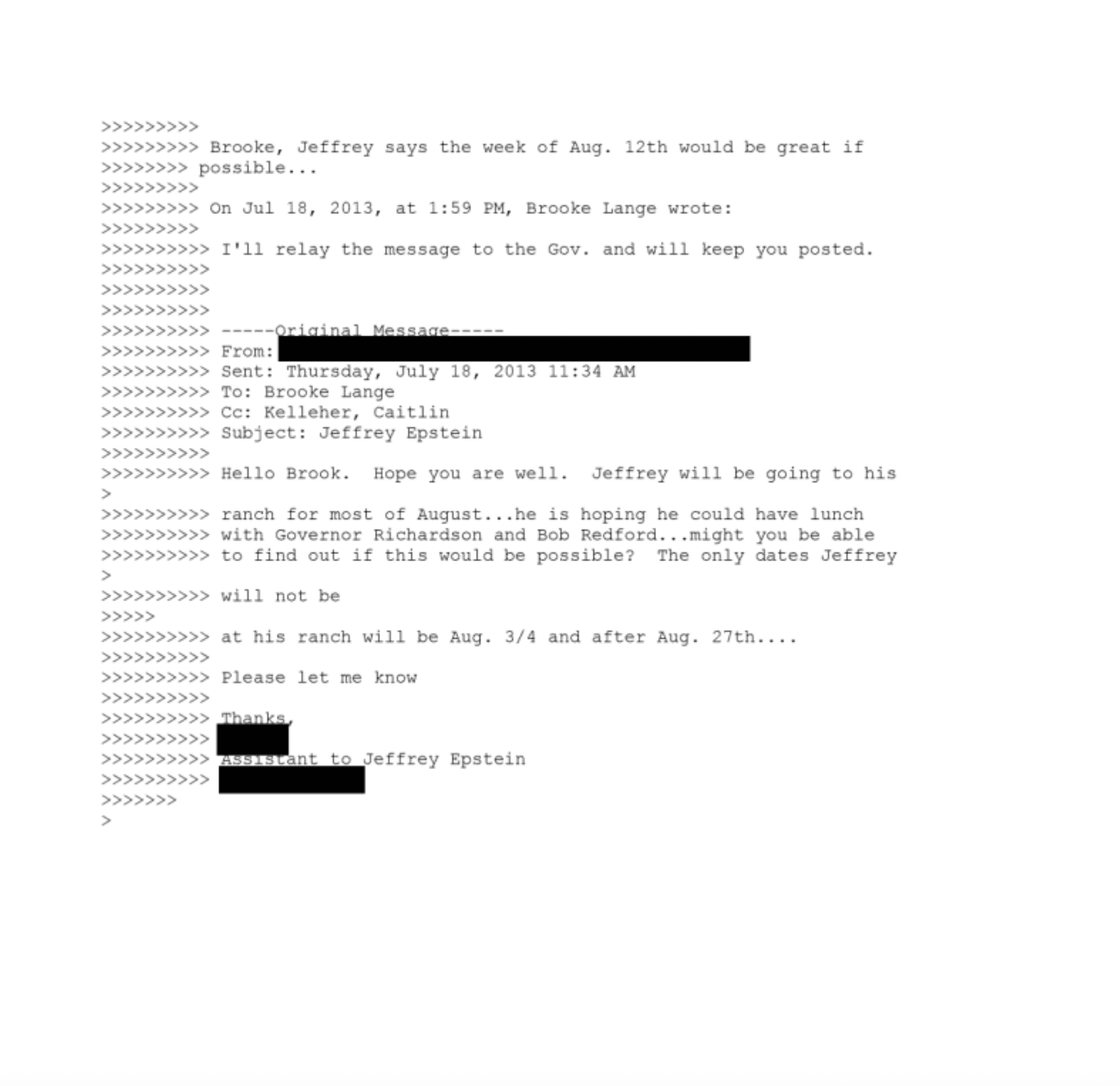 Governor Richardson of New Mexico - Epstein Files 