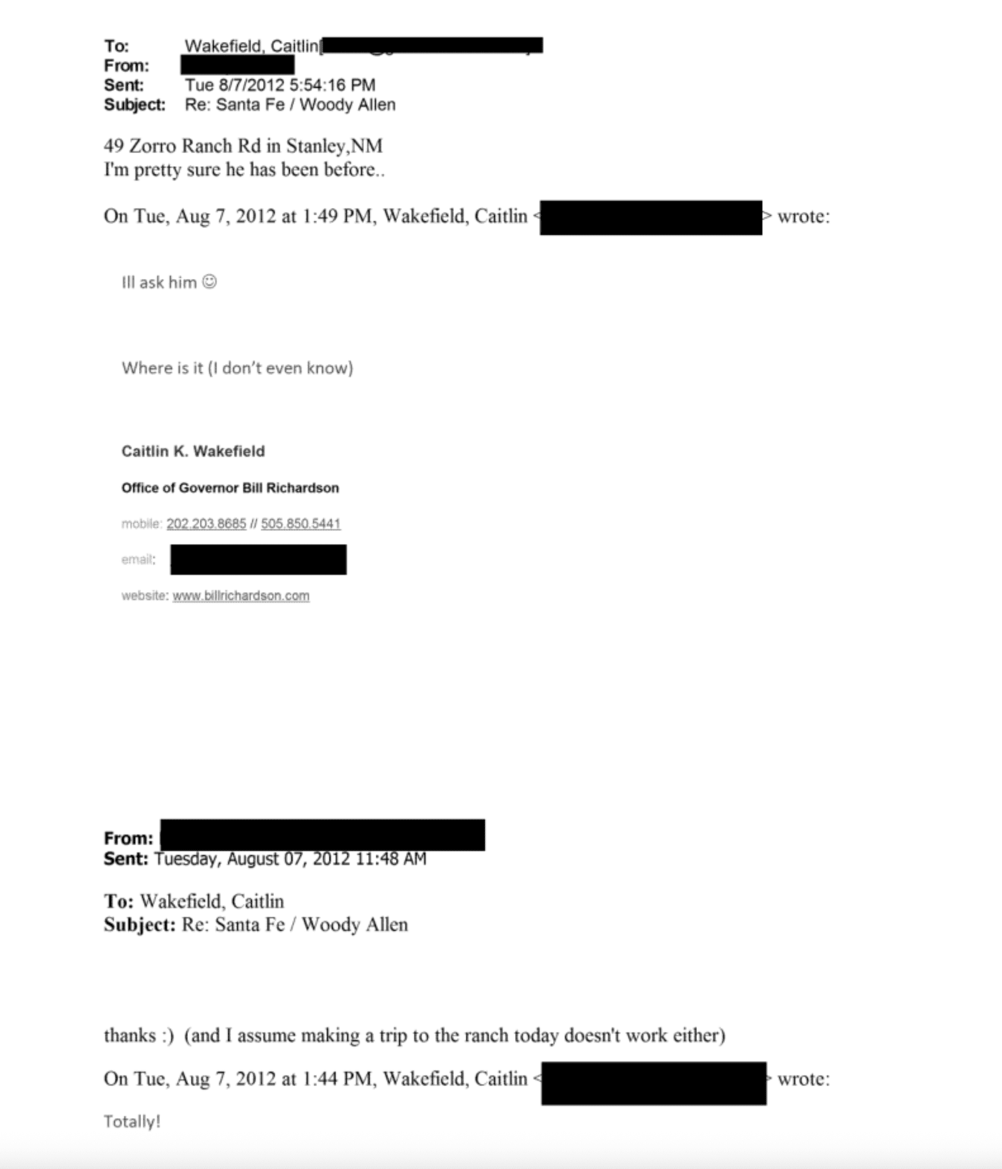 Governor Bill Richardson of New Mexico - Epstein Files 
